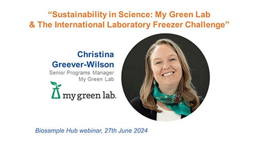 Webinar by Christina Greever-Wilson on sustainability in science