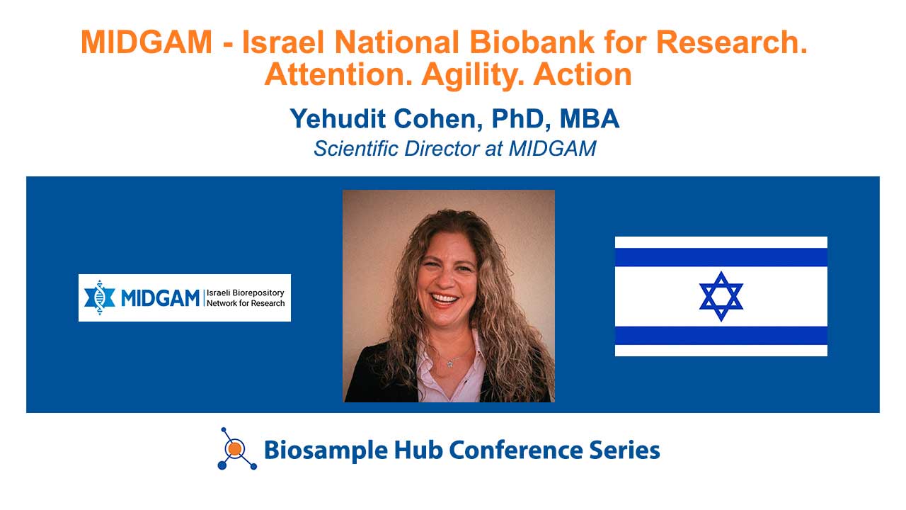 Webinar by Yehudit Cohen on biobank cost recovery and biobank sustainability